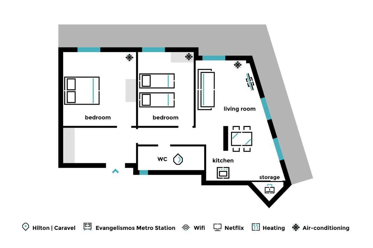 Minimal 2Bd Apartment With Lycabettus View By Upstreet Athens Ngoại thất bức ảnh